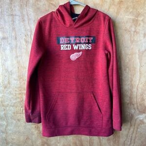 NHL Detroit Red Wings Long Tunic Length Hooded Sweatshirt